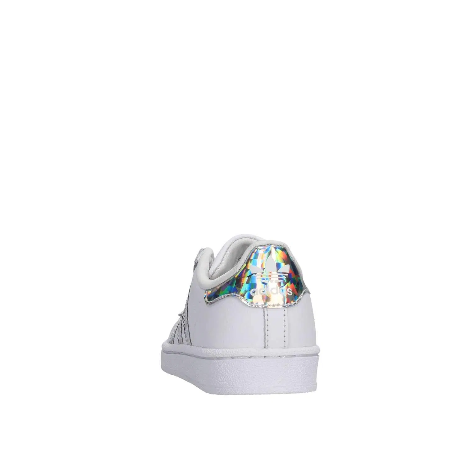 Детские кроссовки для мальчиков с замшевым верхом Adidas Superstar C, White 000 — фото 3