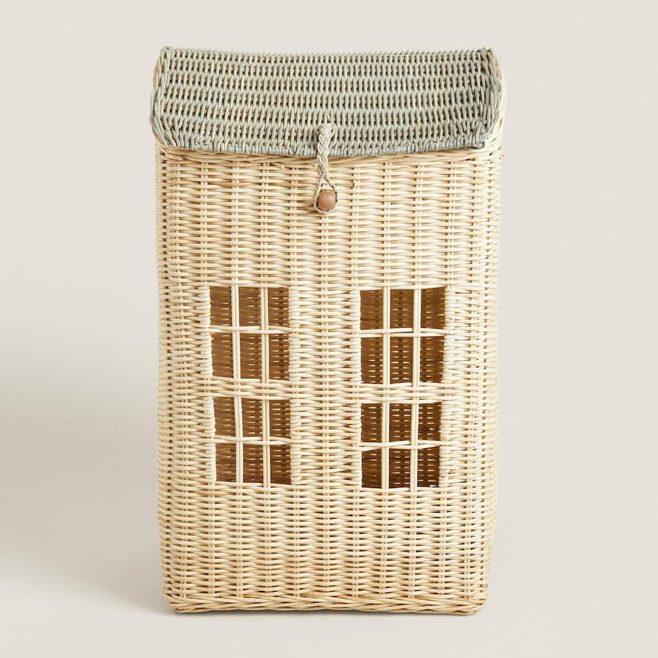 

Корзина для хранения Zara Home Rattan, коричневый