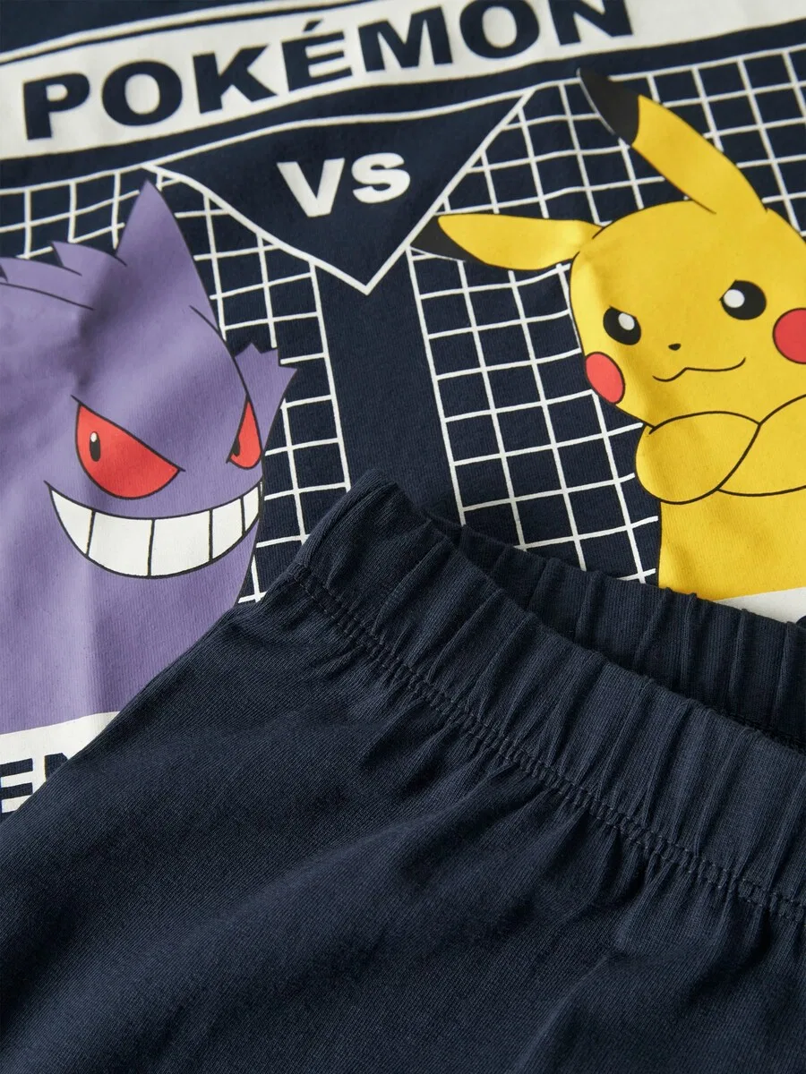 Пижама NAME IT «NKMSux Pokemon» темно-синего цвета — фото 4