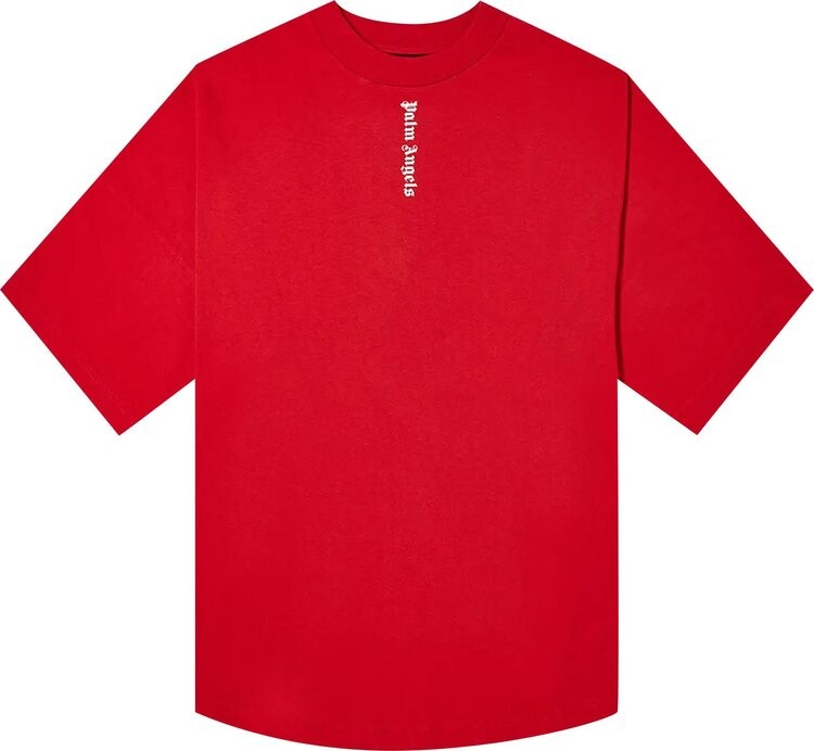 

Футболка Palm Angels Logo T-Shirt 'Red/White', красный
