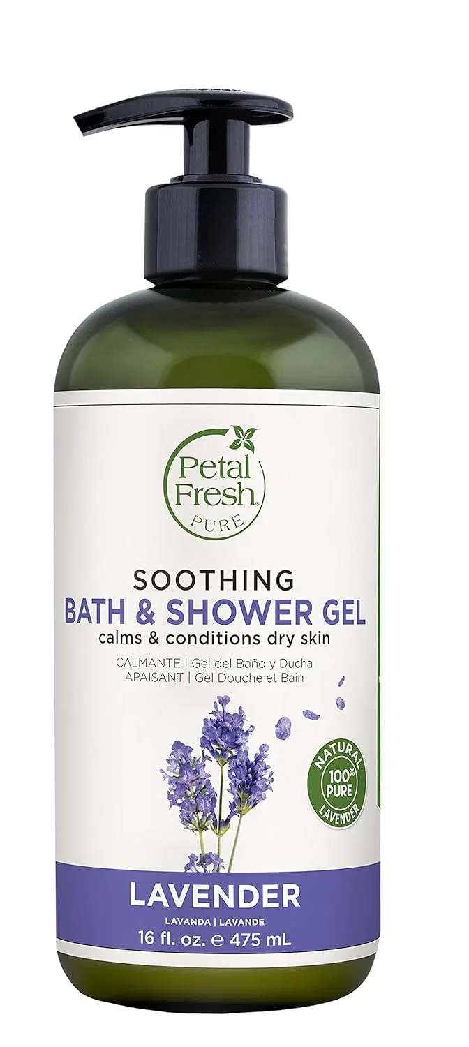 Гель для душа, Питательный, PETAL FRESH, Лаванда, 473 мл