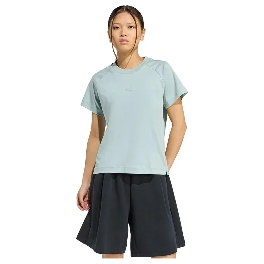 Спортивная футболка с коротким рукавом W Sl Reg T adidas, Зеленый — фото 2