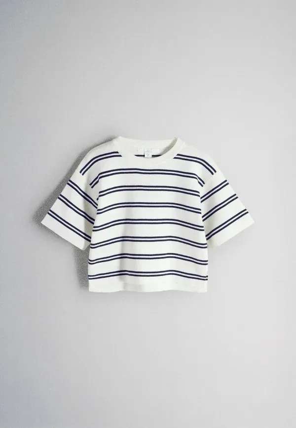 Комплект из 3 футболок с принтом The Set, Navy, White, Pink, Red, белый/красный/темно-синий/розовый — фото 4