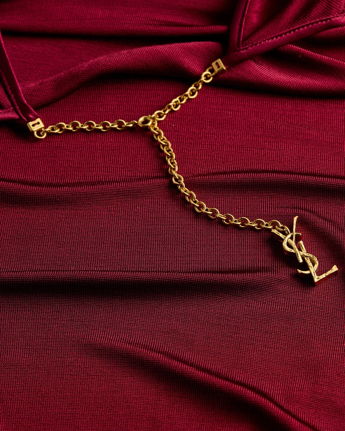 SAINT LAURENT Боди CASSANDRE без спины из джерси — фото 3