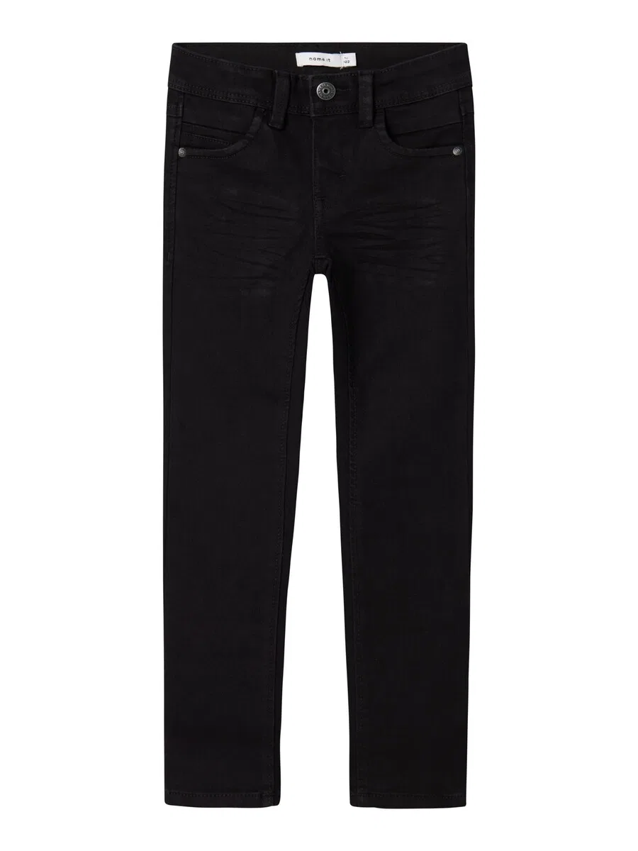 Джинсы NAME IT Slim fit 'Silas' черного цвета