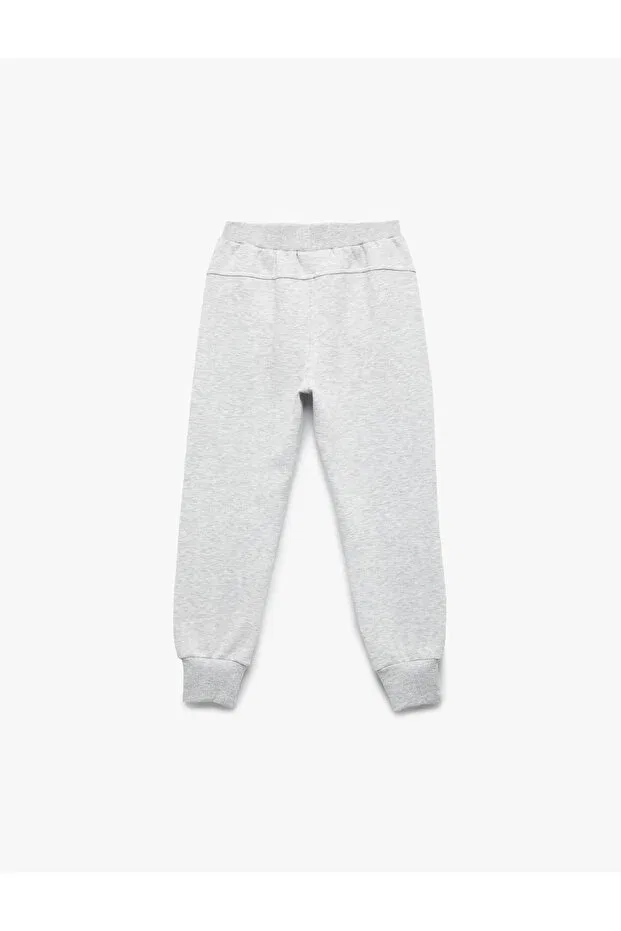 Детские спортивные штаны для девочек с карманами Basic jogger Koton, Gray — фото 2