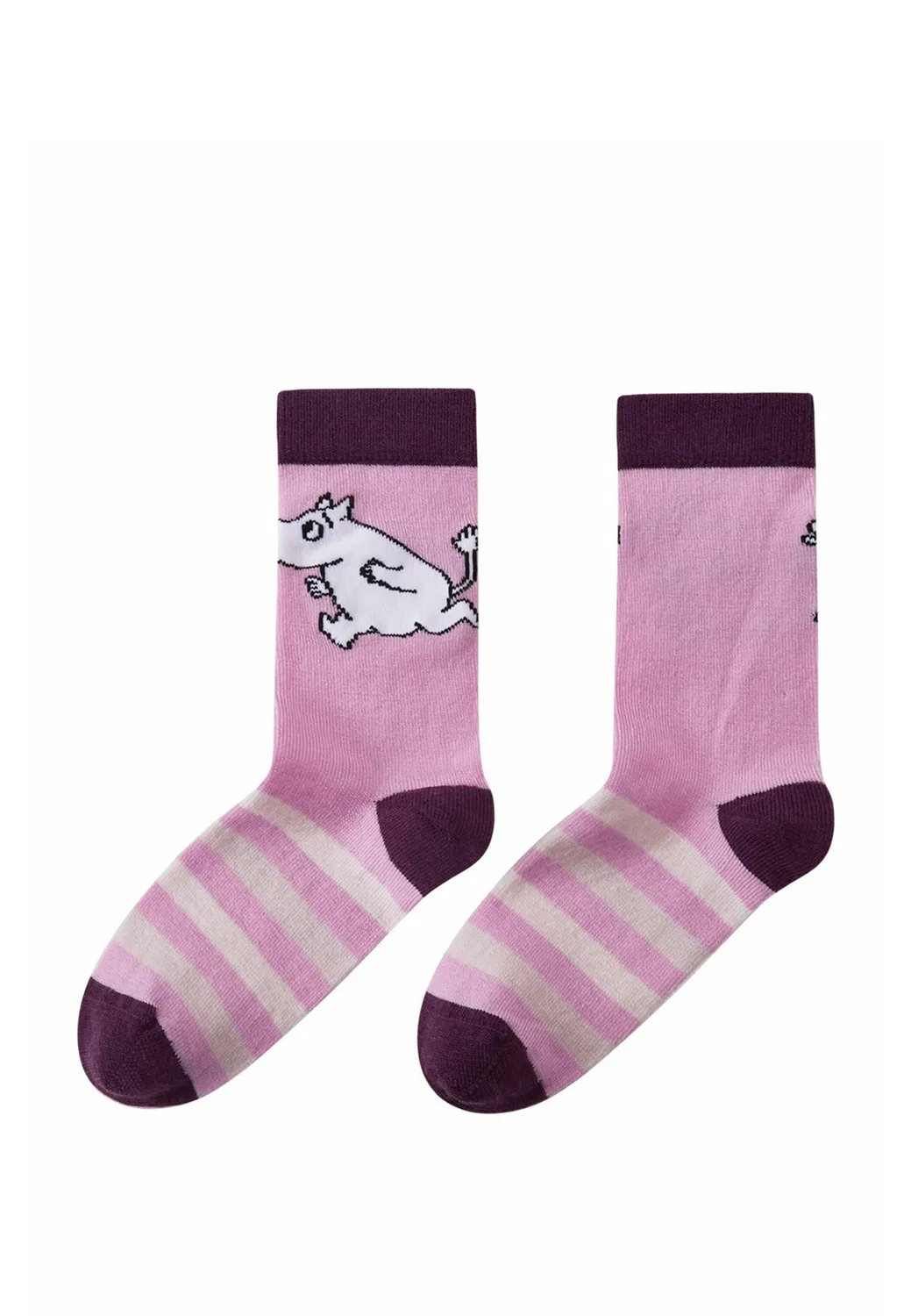 Socken moomin randig унисекс - носки Reima, Grey Pink