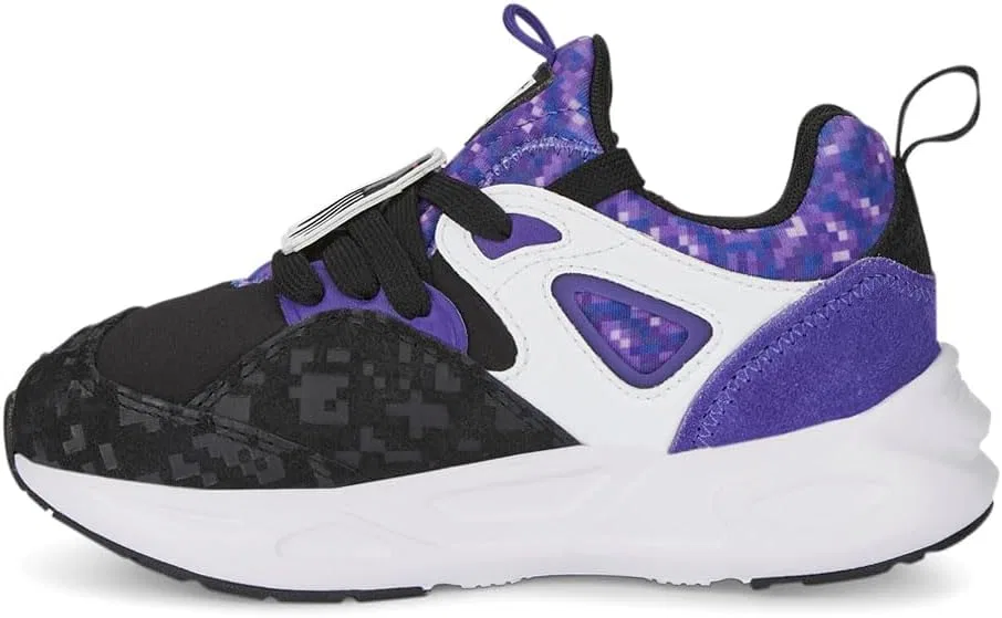 Детские кроссовки для мальчиков с принтом TRC Blaze Glxy2 PUMA, Purple/White — фото 4