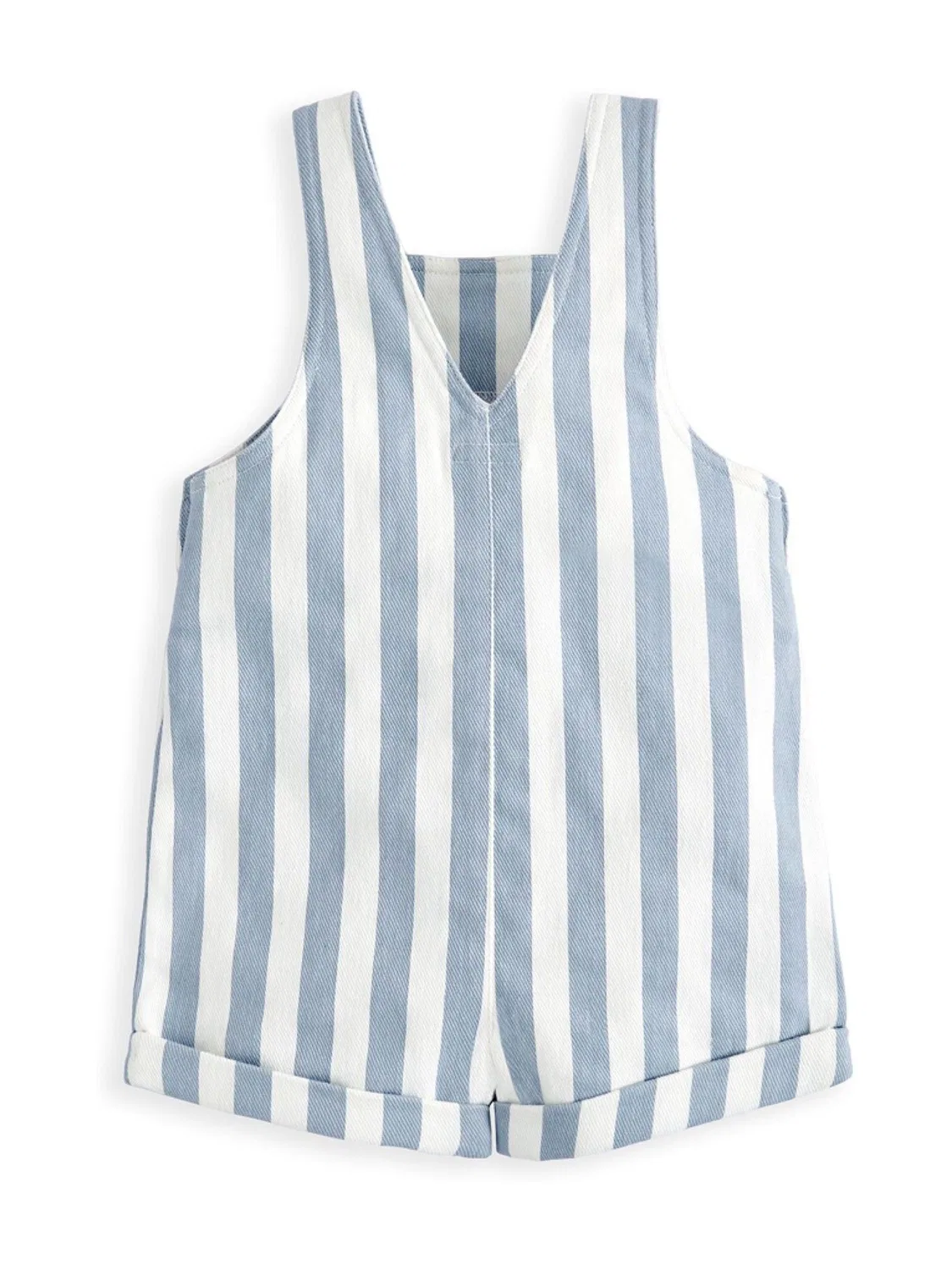 Комбинезон в полоску, модель Blue Stripe Dungarees Mamas & Papas, синий — фото 2