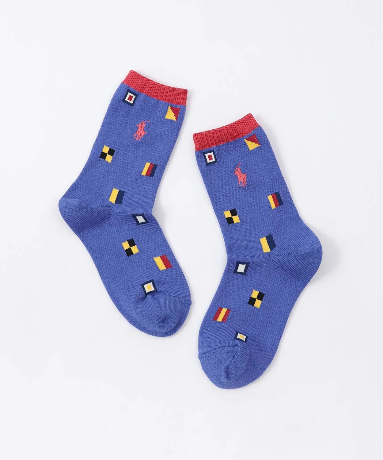 Детские носки с принтом Sailing Bear & Flag POLO RALPH LAUREN, Blue — фото 4