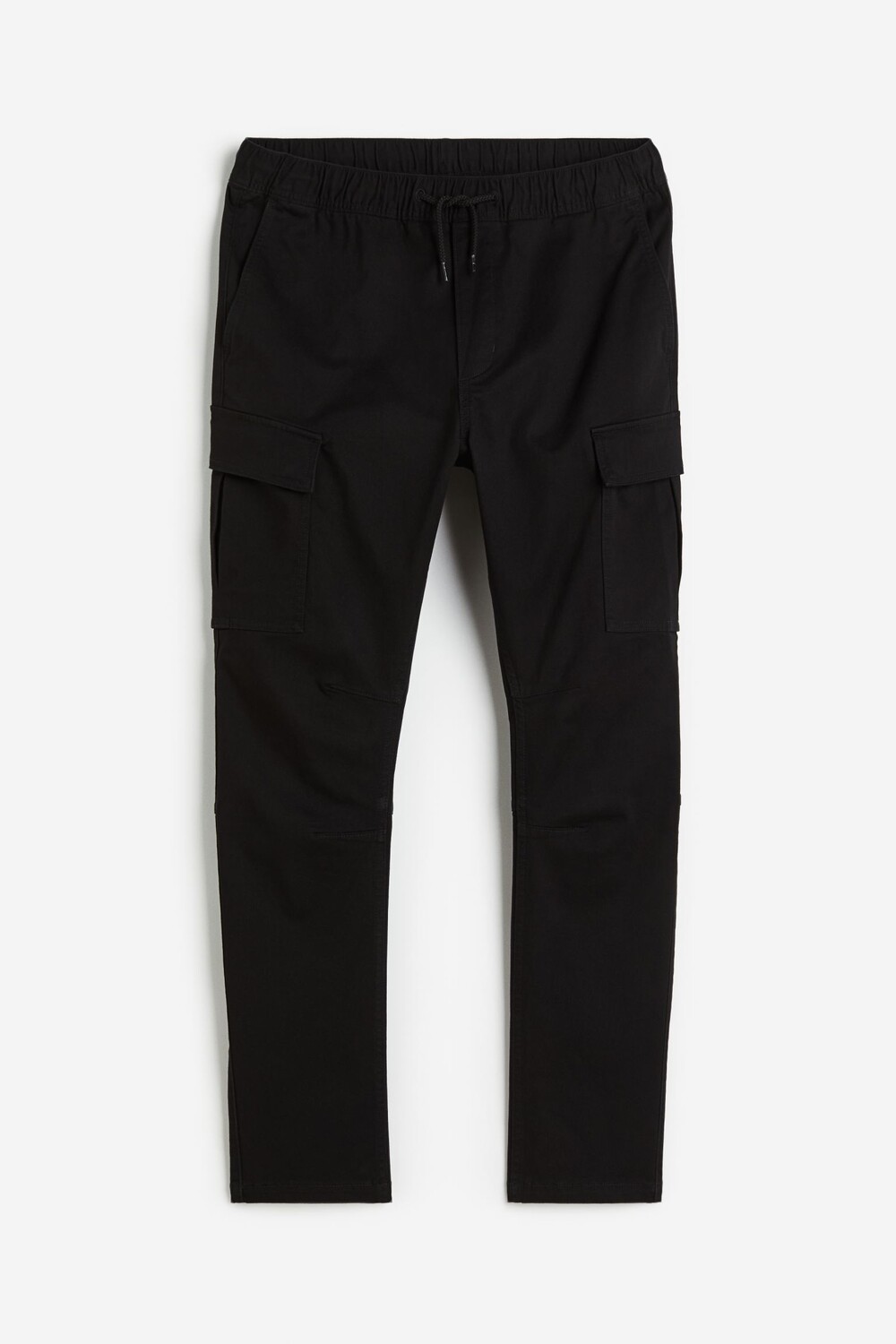

Брюки H&M Skinny Fit Cargo, черный