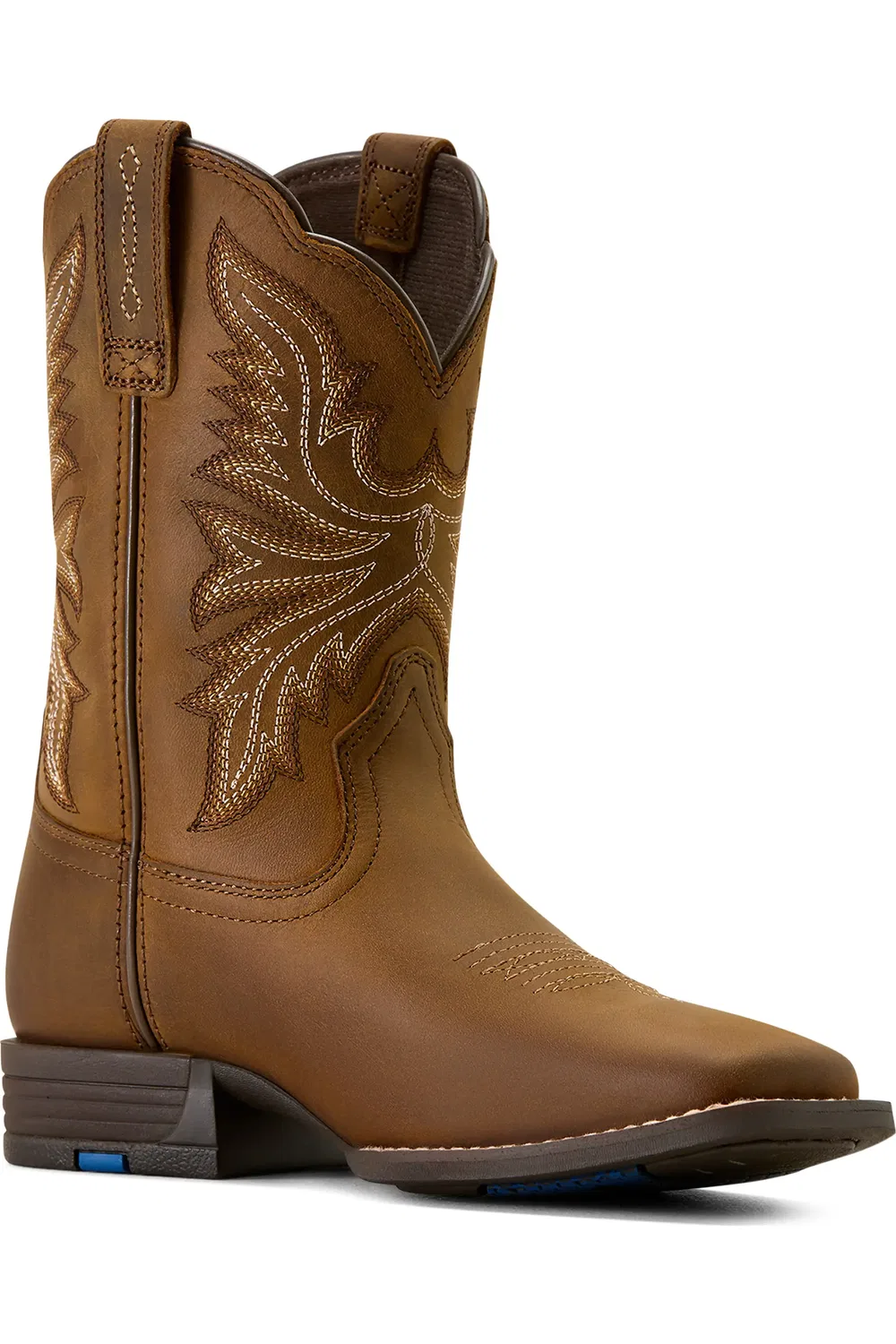 Детские вестерн-ботинки с широким квадратным носком Westwood Ariat, Distressed Brown