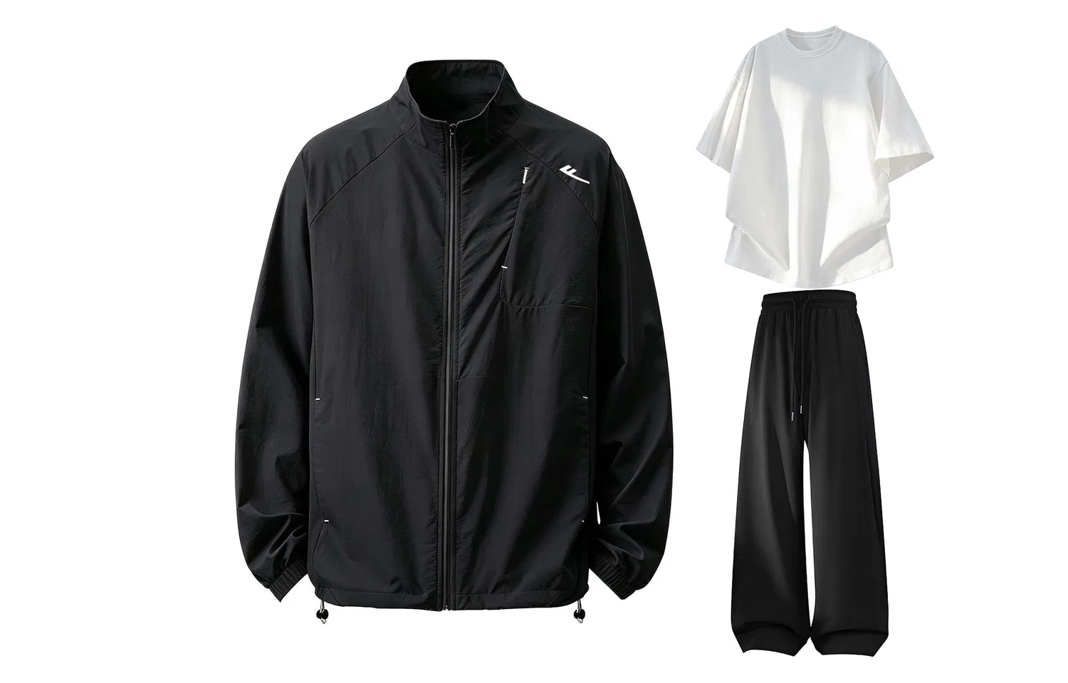 Детский спортивный комплект из футера Light Purple+White+Black Casual Sportswear WARRIOR — фото 4