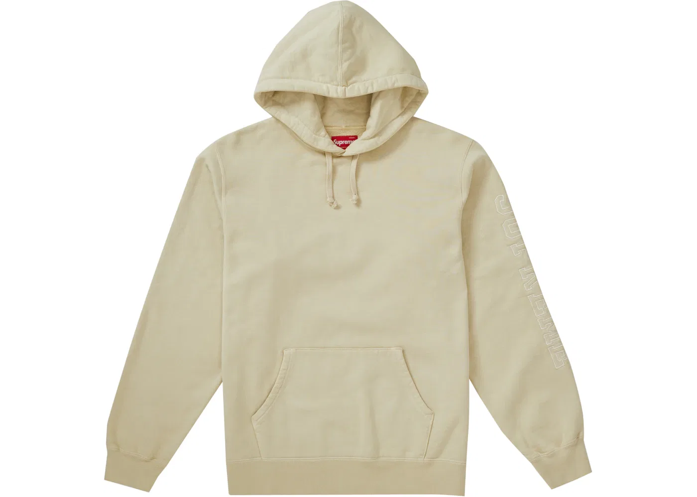 Мужской худи с капюшоном оверсайз Supreme, Natural
