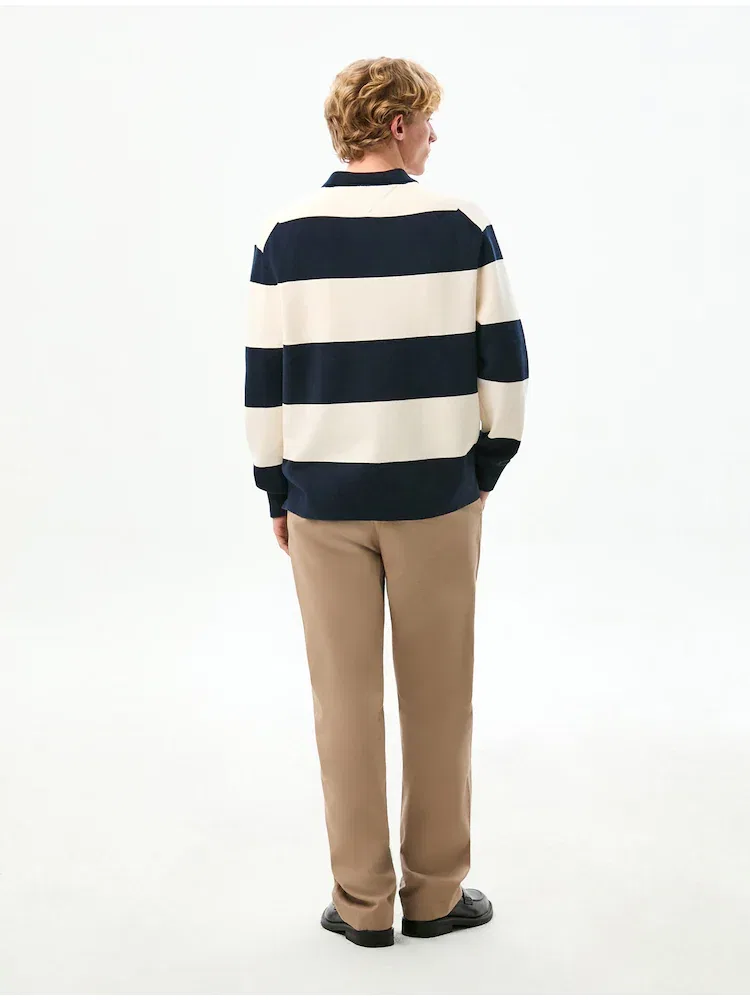 Свитер полноценный Milano Long Sleeve Polo TOMMY HILFIGER, Navy — фото 3