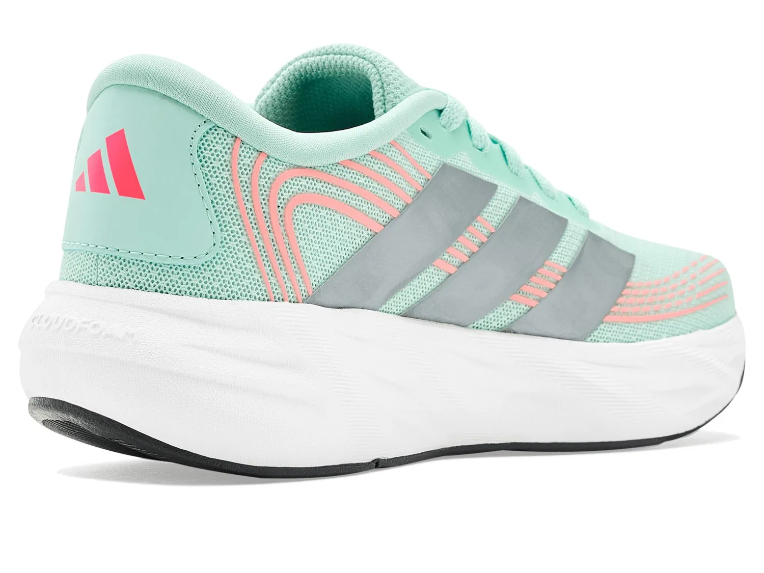 Кроссовки Galaxy 8 Shoes (для больших детей) Adidas Kids, Semi Flash Aqua/Tech Grey Metallic/Frozen Turbo — фото 4