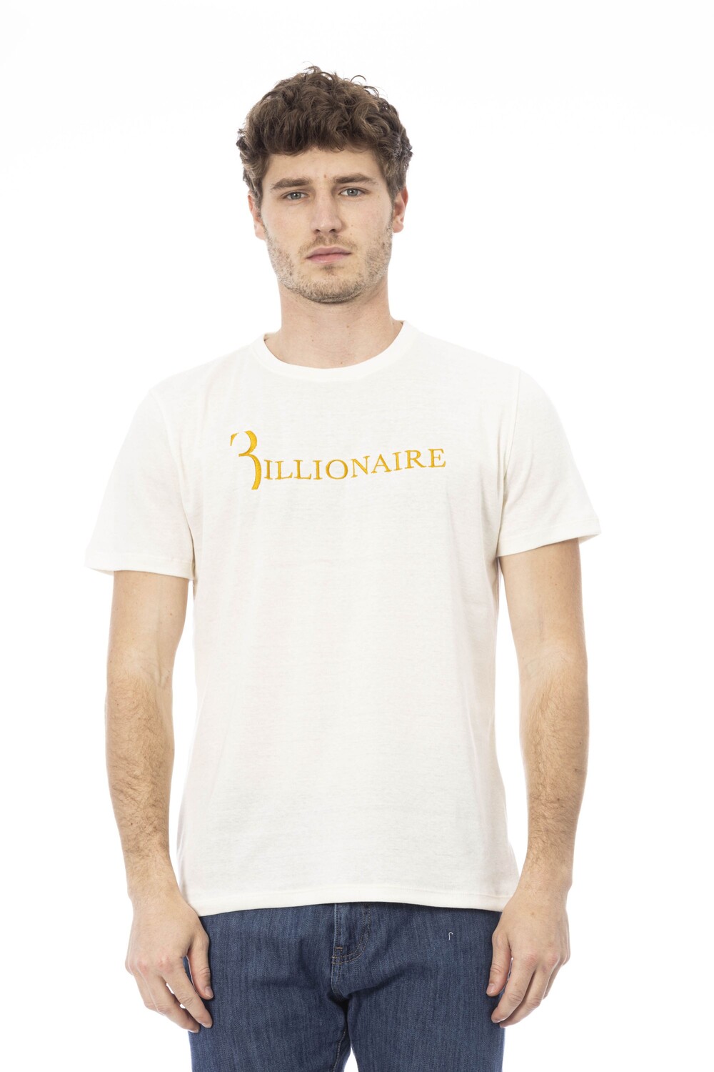 

Футболка Billionaire "flavio" Embroidery, бежевый/золотой