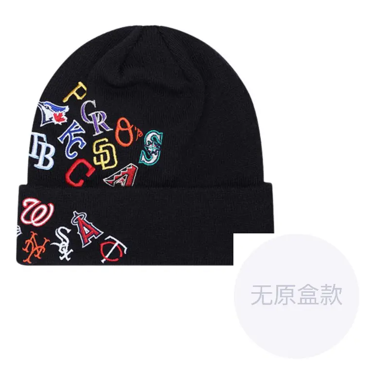 

New Era Акриловая вязаная шапка унисекс черная, Black