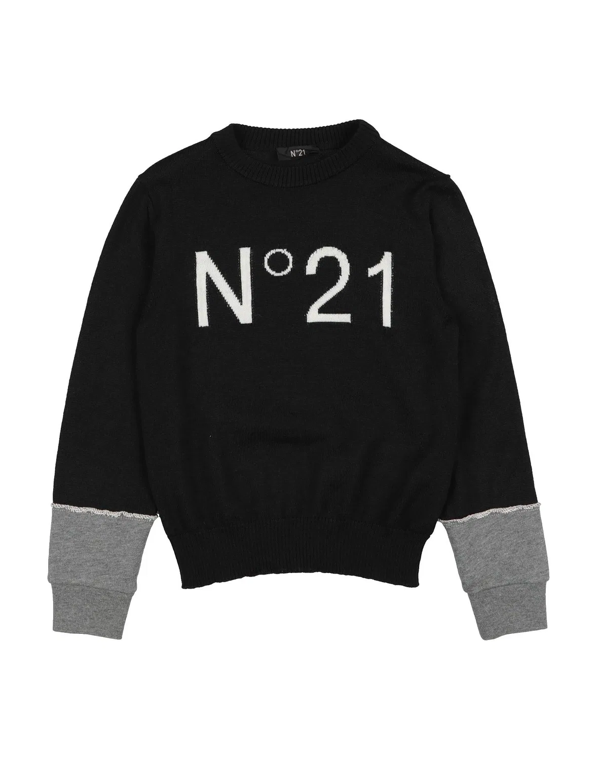 Свитер с логотипом N°21, черный