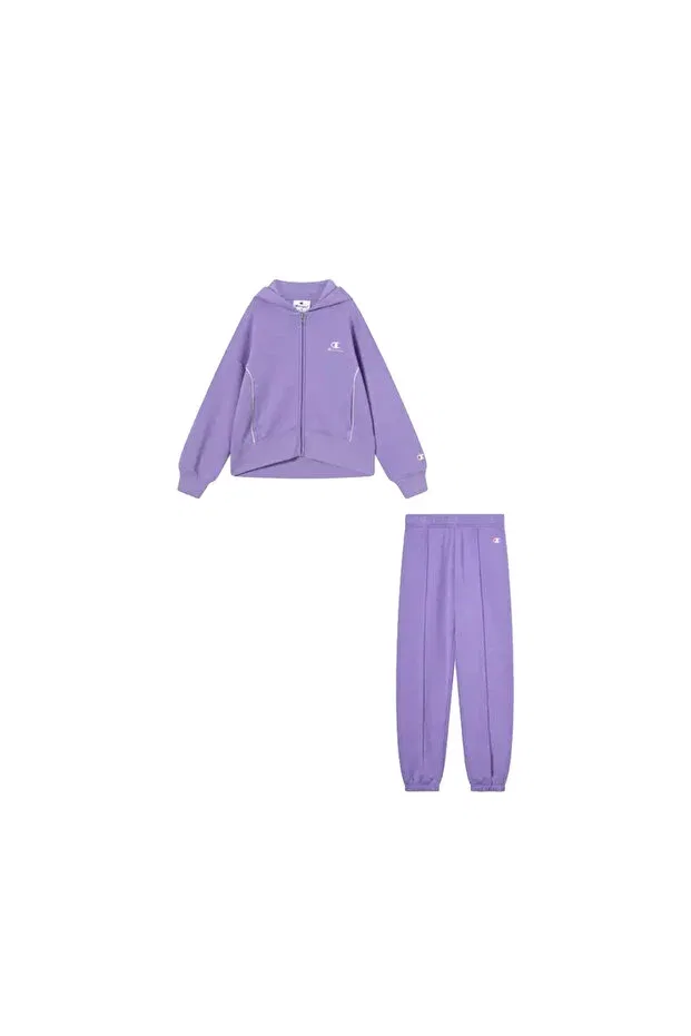 Детский спортивный комплект для девочек с капюшоном Champion, Purple — фото 4