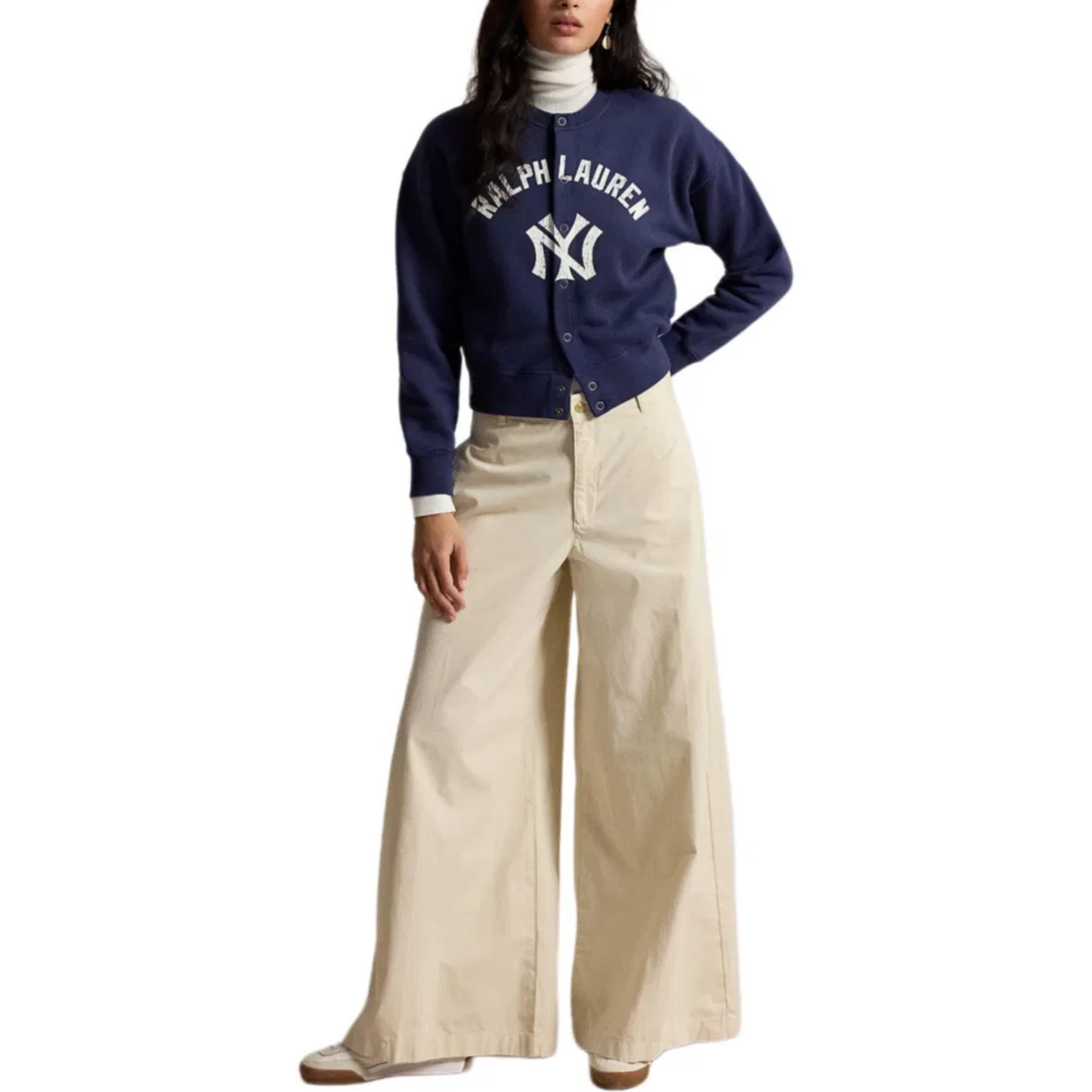 Свитшот свободного кроя X Yankees SS26, Polo Ralph Lauren, Deep Cobalt Blue — фото 3