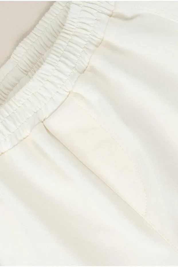 Детские шорты для девочек широкие Mioma Kids, White — фото 4