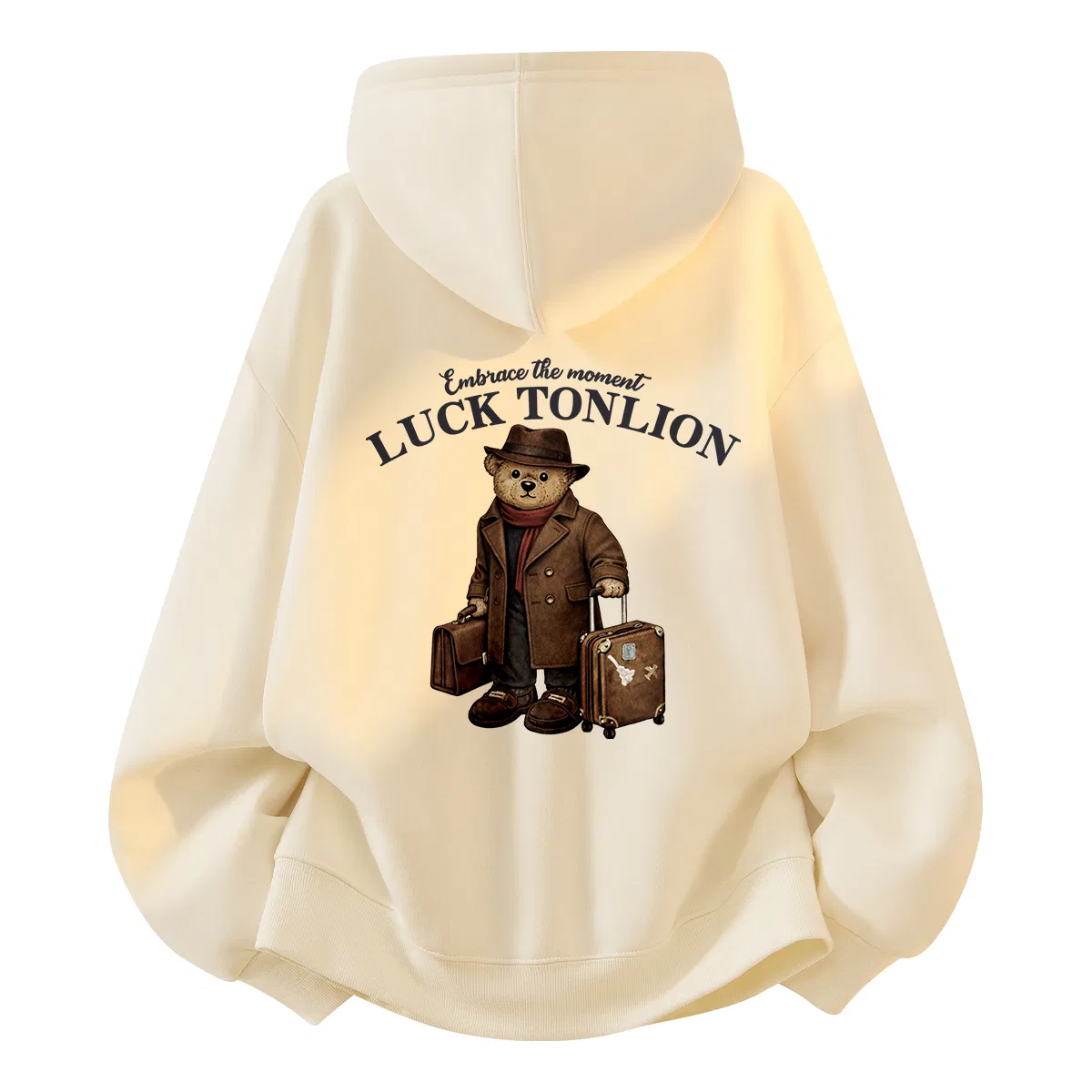Детский худи с принтом медведя Tonlion, Navy Blue — фото 3