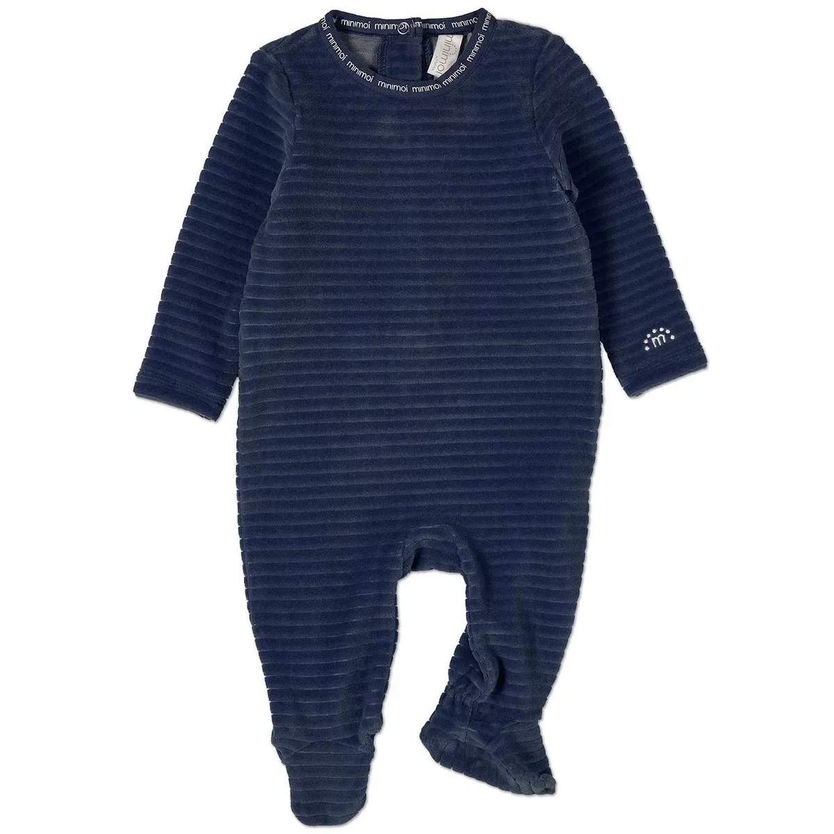 Детский боди-комбинезон с длинным рукавом MiniMoi Trim NEWBORN, Navy
