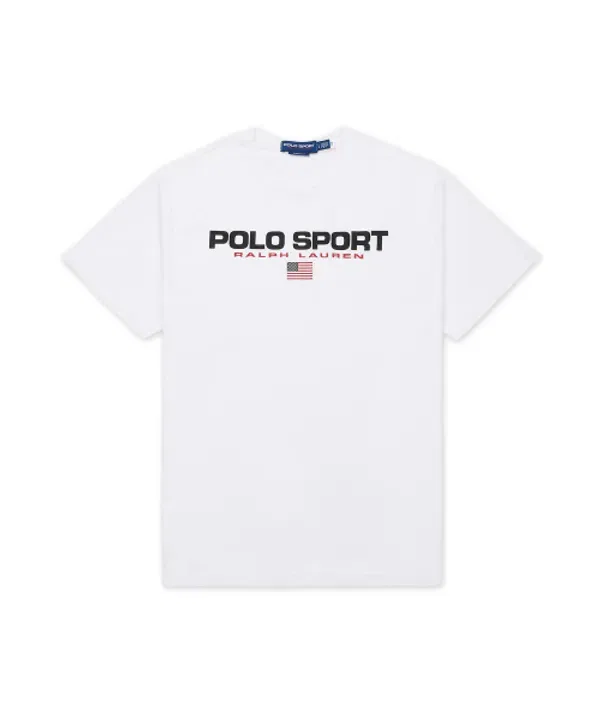 Футболка поло с коротким рукавом, классический крой, Polo Ralph Lauren, белый
