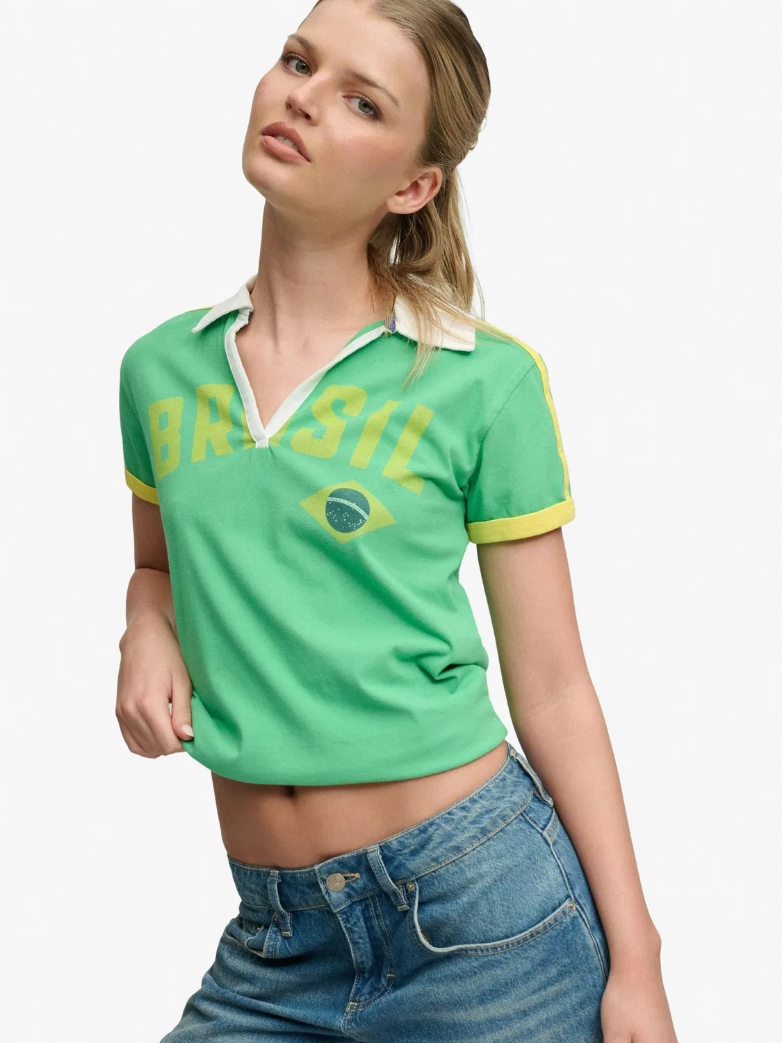 Футболка поло Athletic Football Superdry, зеленый