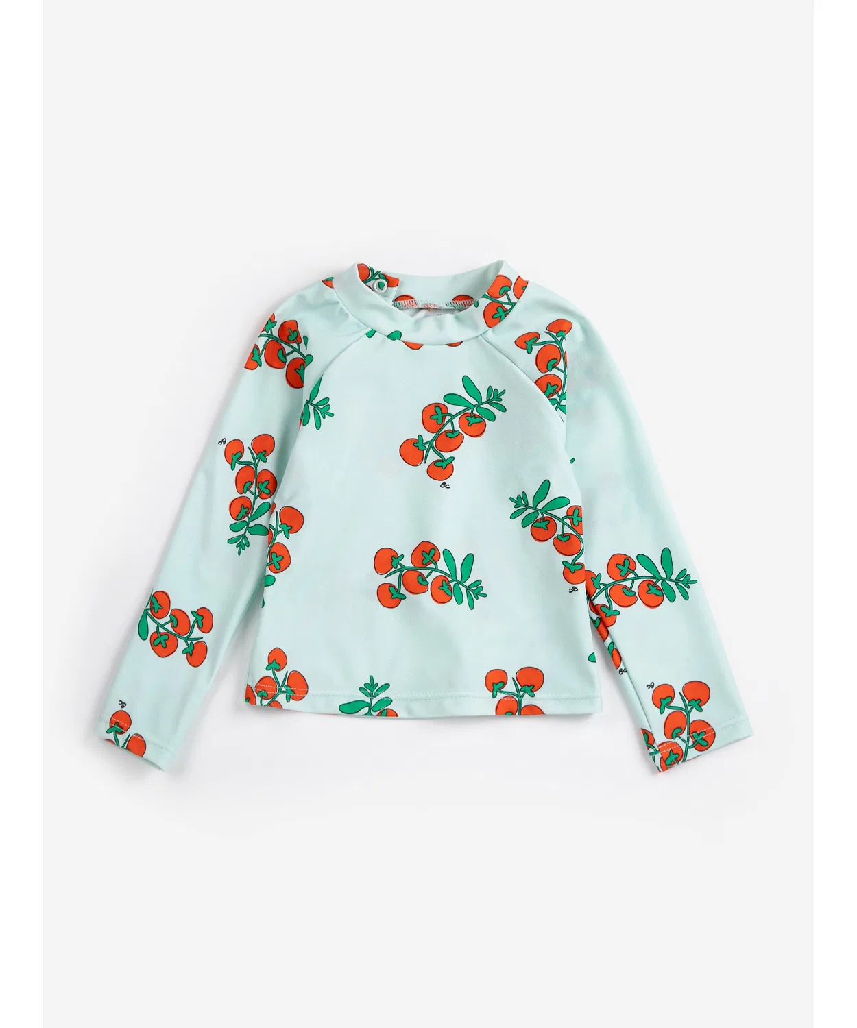 Детская футболка для плавания с длинным рукавоми принтом, модель Juicy Tomatoes BOBO CHOSES, Light Blue