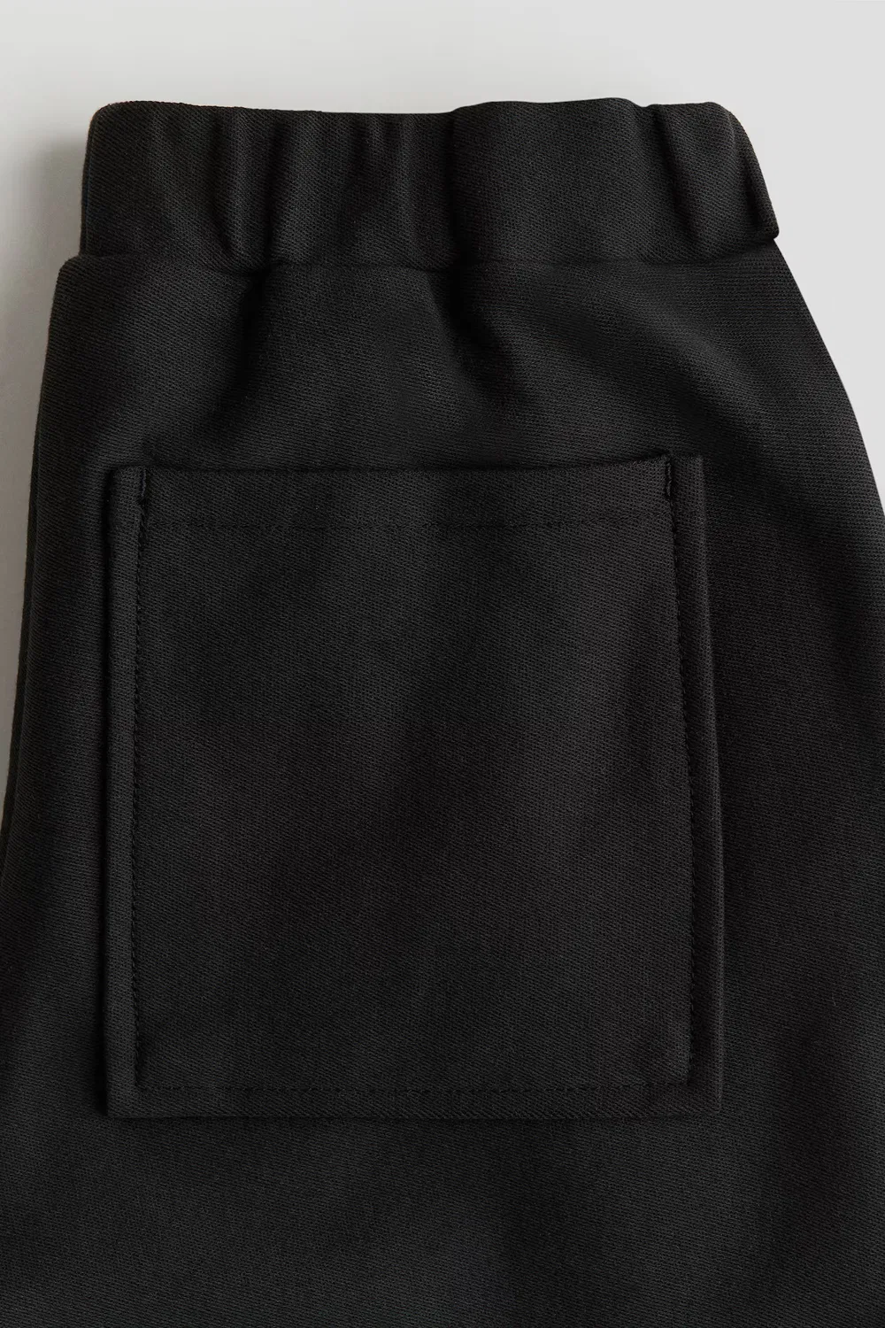 Хлопковые трикотажные шорты свободного кроя H&M, Schwarz — фото 2