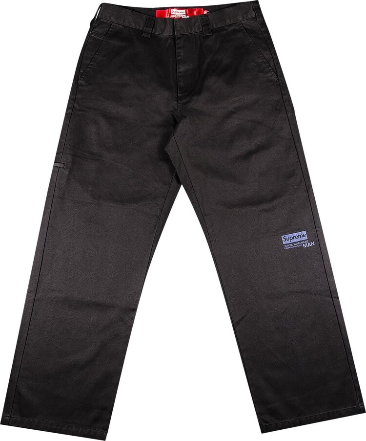 

Брюки Supreme x Junya Watanabe x Comme des Garçons MAN Printed Work Pant 'Black', черный