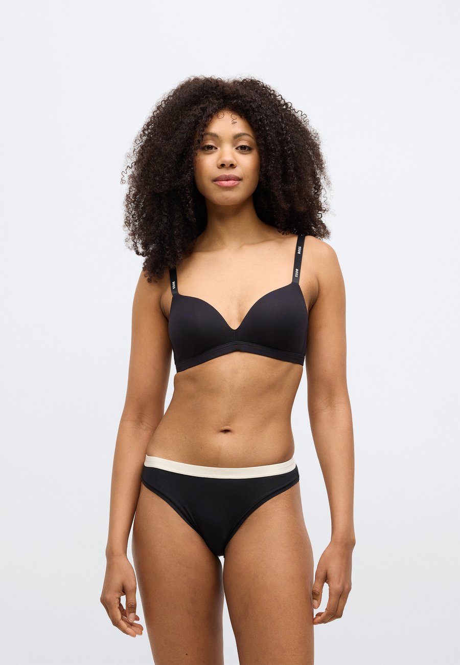 Брифы BOSS BRIEF WITH DIFFERENT WAISTBAND COLORS ELASTIC 3 PACK, Black — фото 2