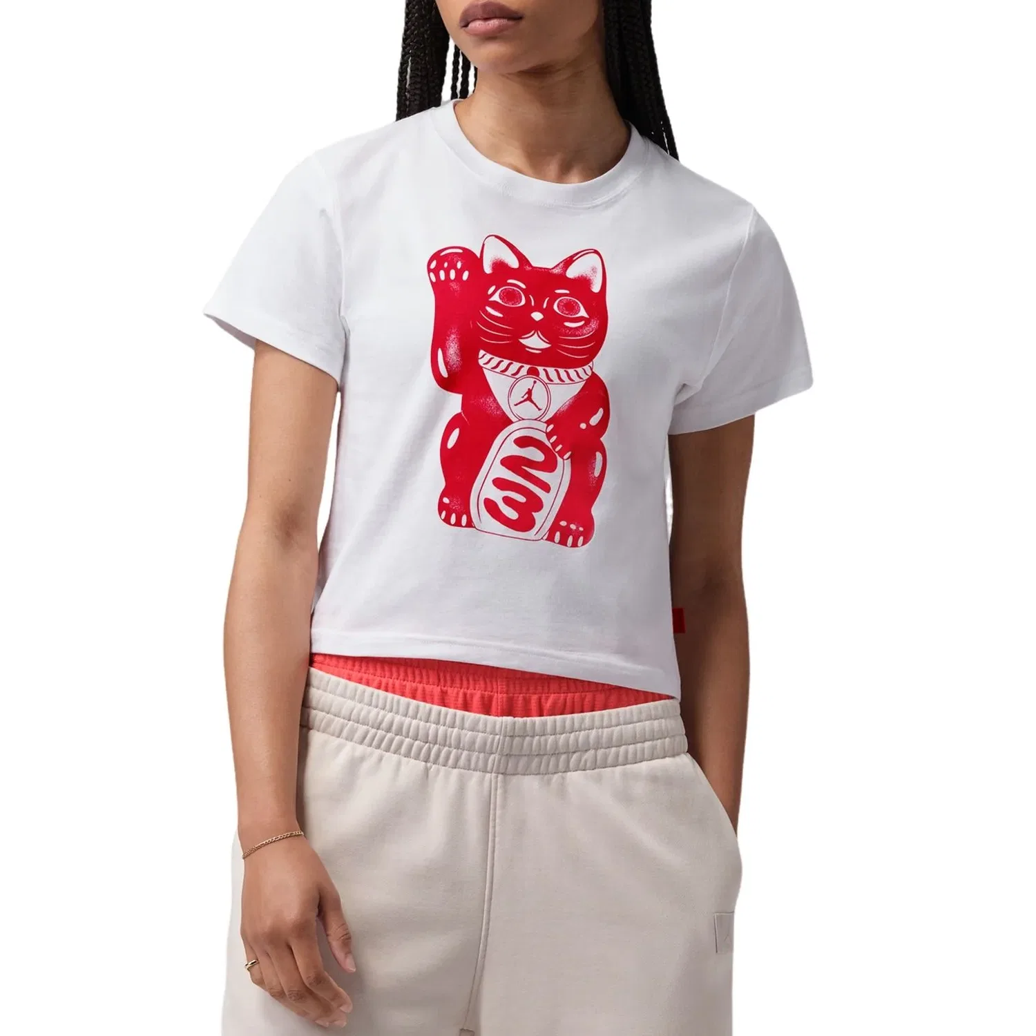 Женская футболка Air Jordan Graphic T-Shirt 'White' Jordan, белый — фото 2