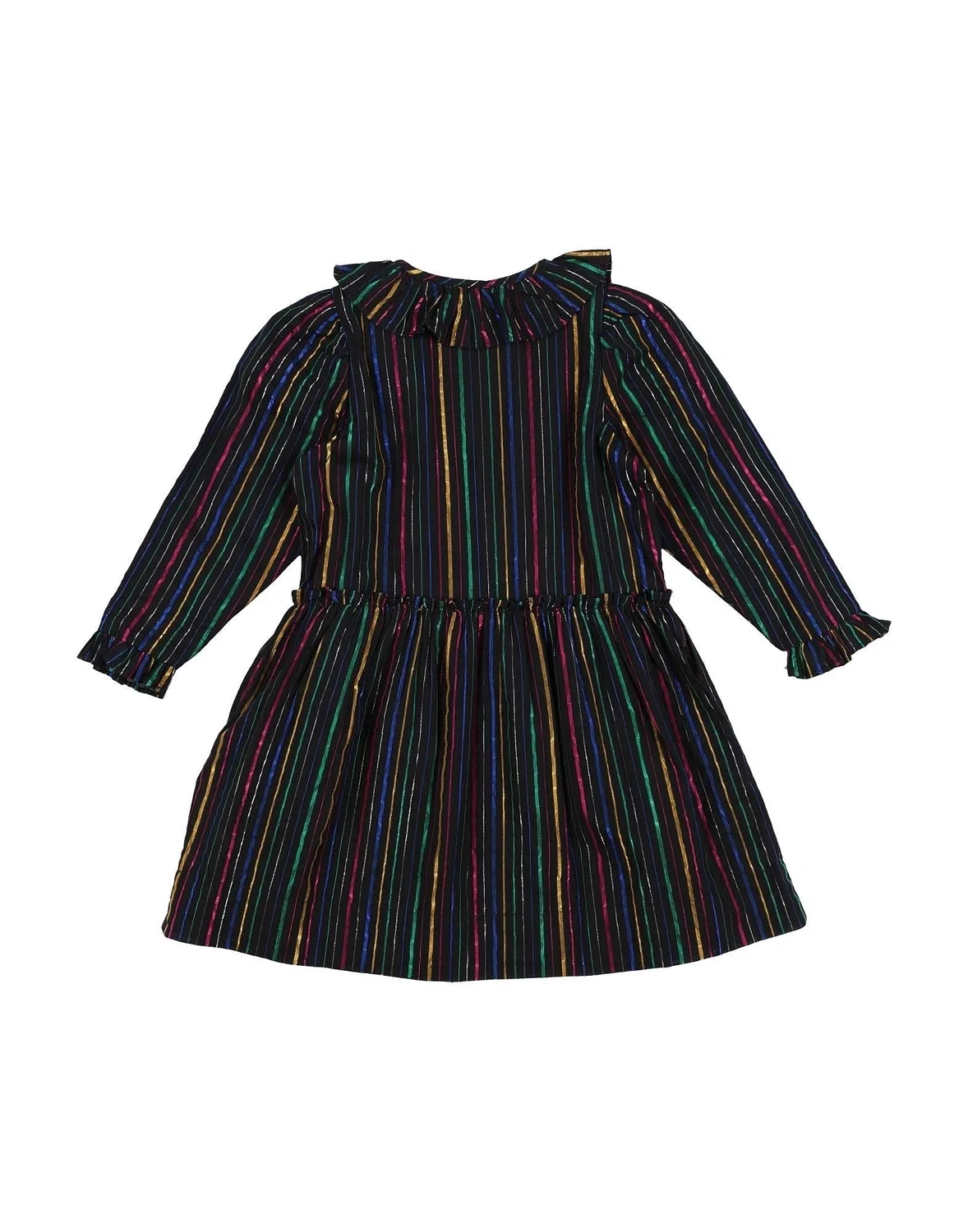 Детское платье для девочек с принтом из хлопка Stella Mccartney Kids, черный — фото 2