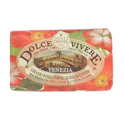 Мыло ручной работы Dolce Vivere Venezia, NESTI DANTE, 250 г, Red Geranium