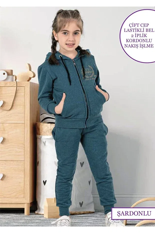 Детский комплект для девочек с вышивкой Shirly Iç Giyim, Green