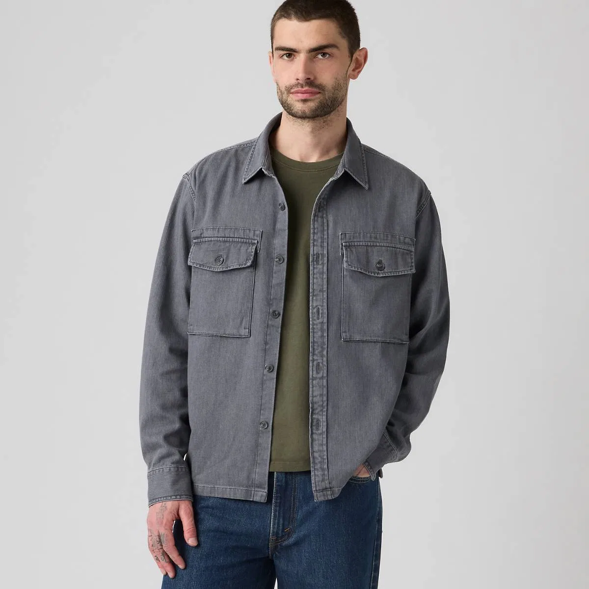 Свободная рубашка Уоллера Levi's, Waller Phantom Wash - Black