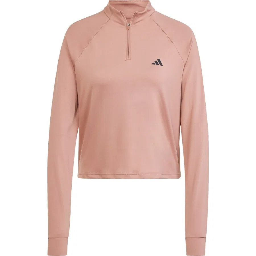 Женский свитшот с четвертью молнии, с длинным рукавом, adidas, Тург. — фото 3