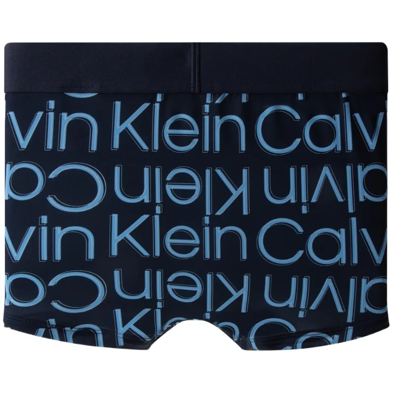 Мужские боксеры с длиной по бедру Calvin Klein, Dark Blue Letter — фото 3