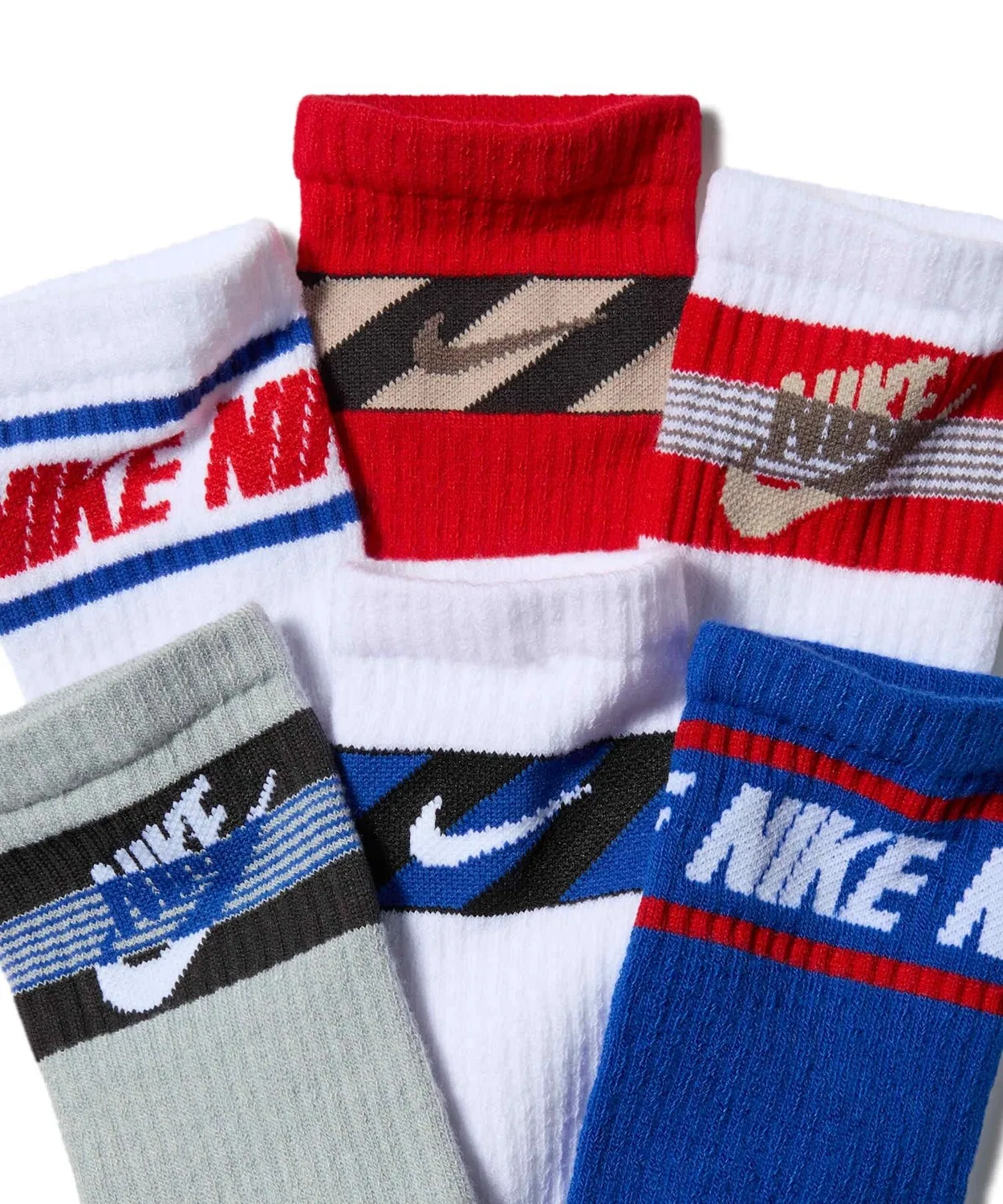 Детские носки с мягкой поддержкой, комплект из 6 пар Nike Everyday, Multi-Color — фото 2
