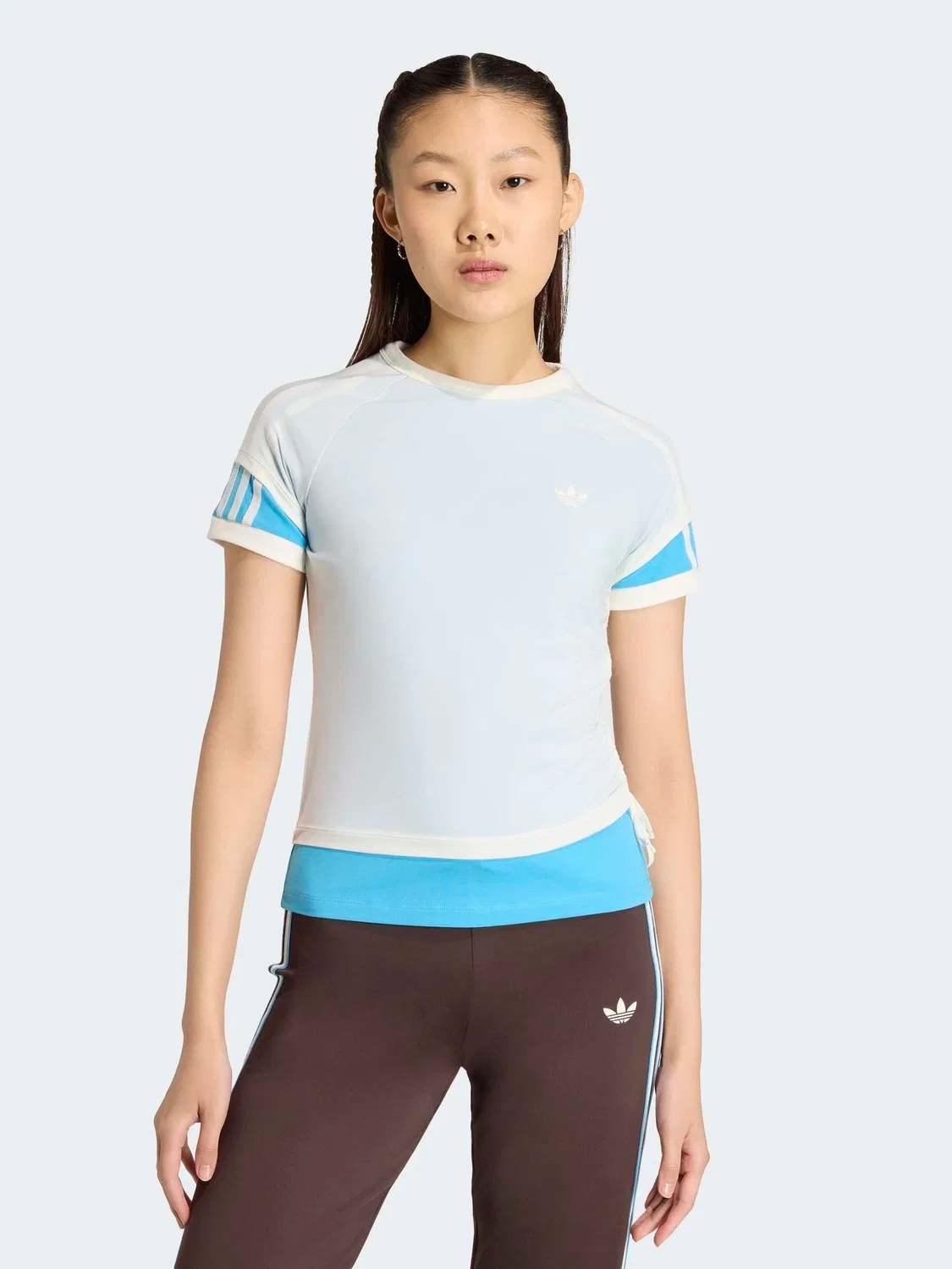 Футболка с двойным слоем Cali, adidas Originals, синий