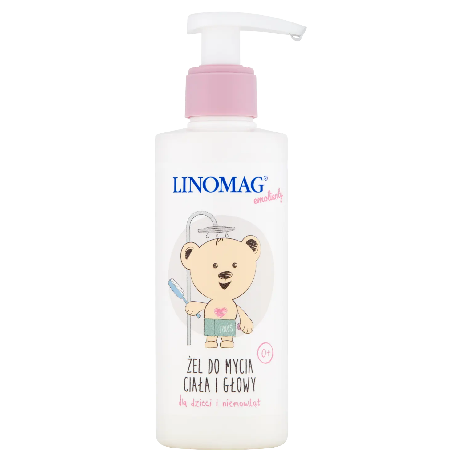 

Linomag Emolienty гель для мытья тела и головы для детей и младенцев, 200 мл
