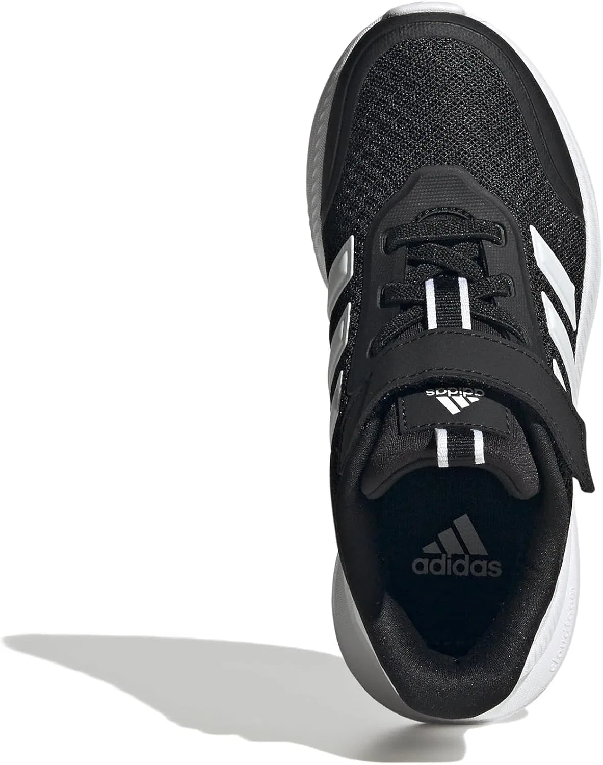 Детские кроссовки для девочек с эластичной шнуровкой X_PLR Path Adidas, Black/White/Black — фото 3