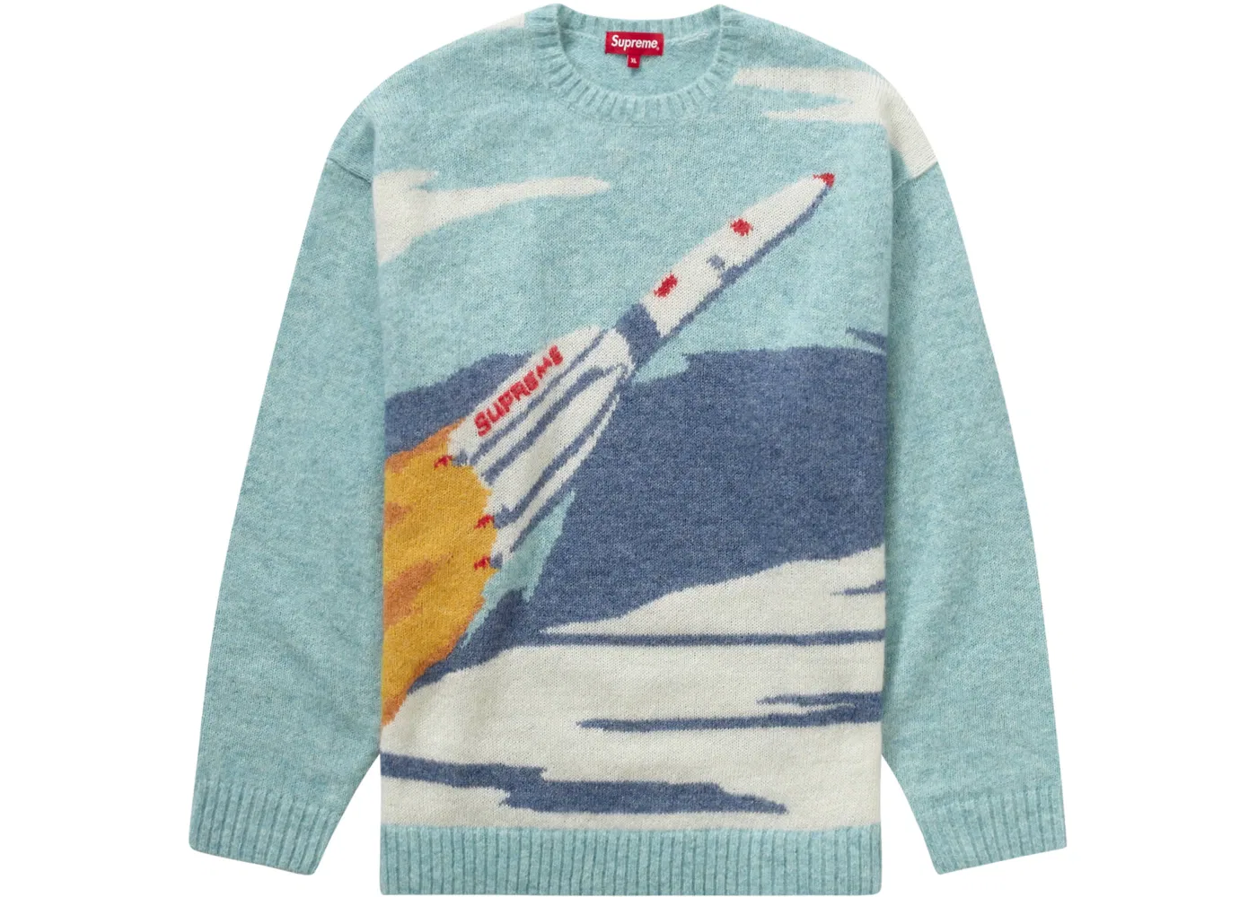 Мужской свитер с принтом Supreme Sweater, Blue