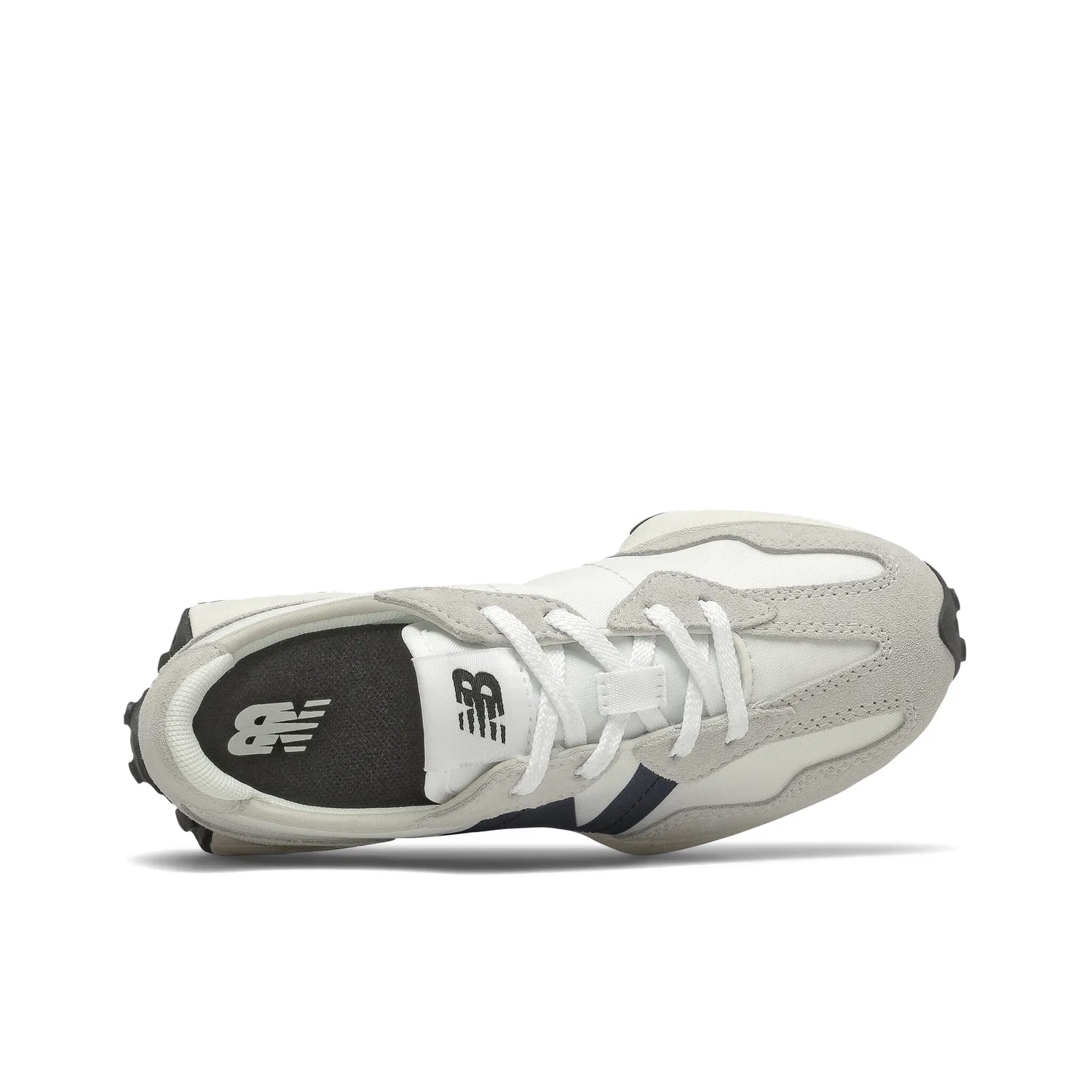 Детские кроссовки на шнуровке New Balance, Silver Birch — фото 3