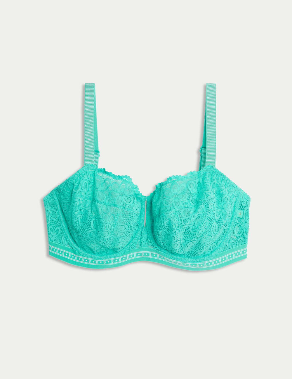 

Бюстгальтер-балконет с кружевом Cleo B by Boutique, цвет Bright aqua