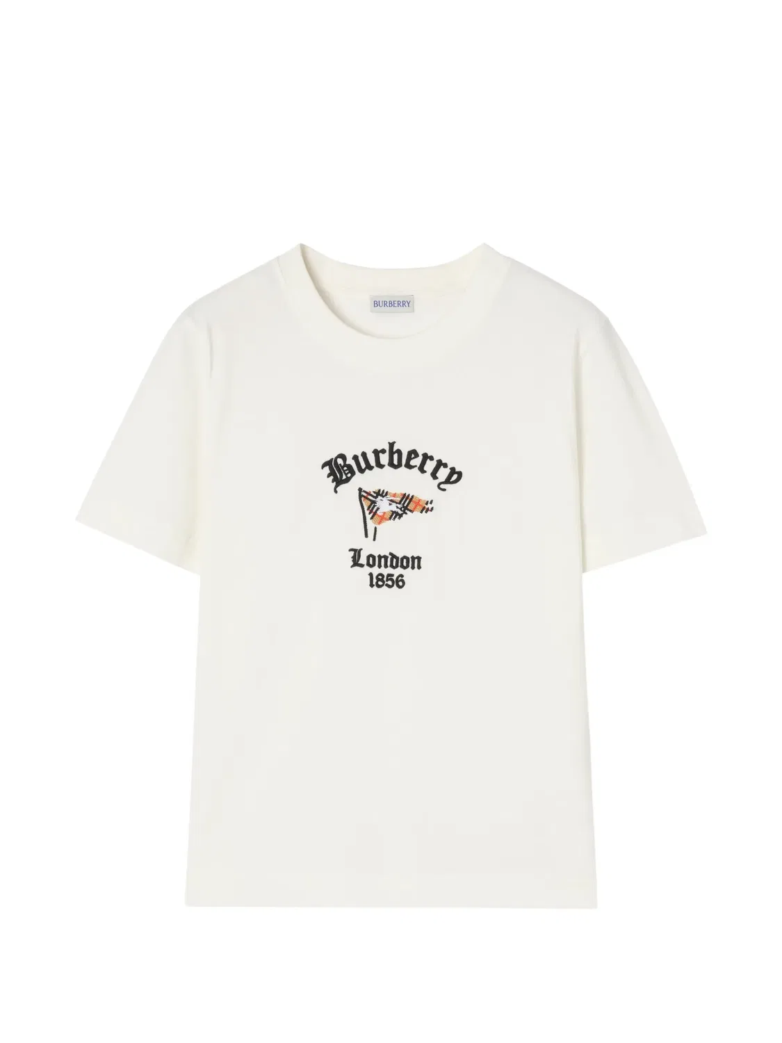 Burberry Хлопковая футболка Check-flag Нейтральные
