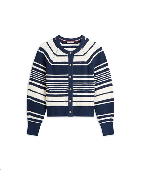 Кардиган с стежкой, круглый вырез, Tommy Hilfiger — фото 2